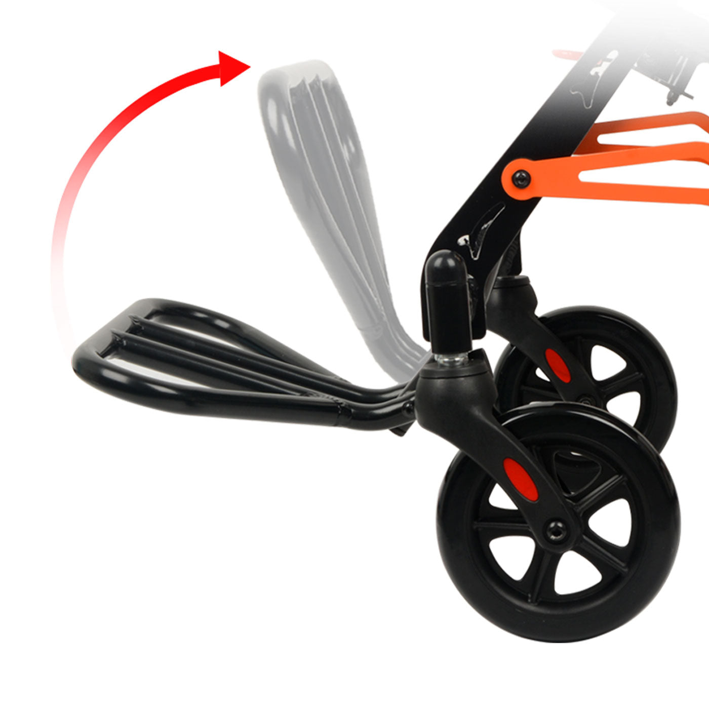 Eazingo Wheelchair,Blue and Orange